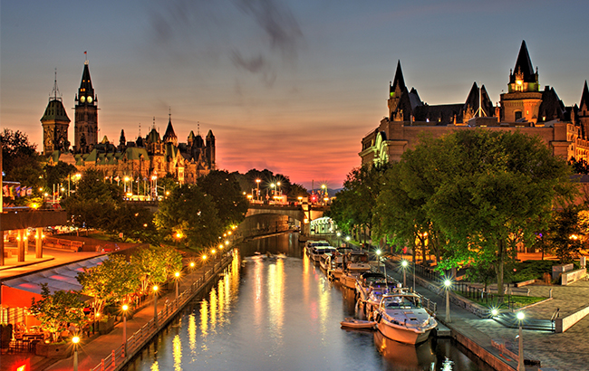 ottawa canal night